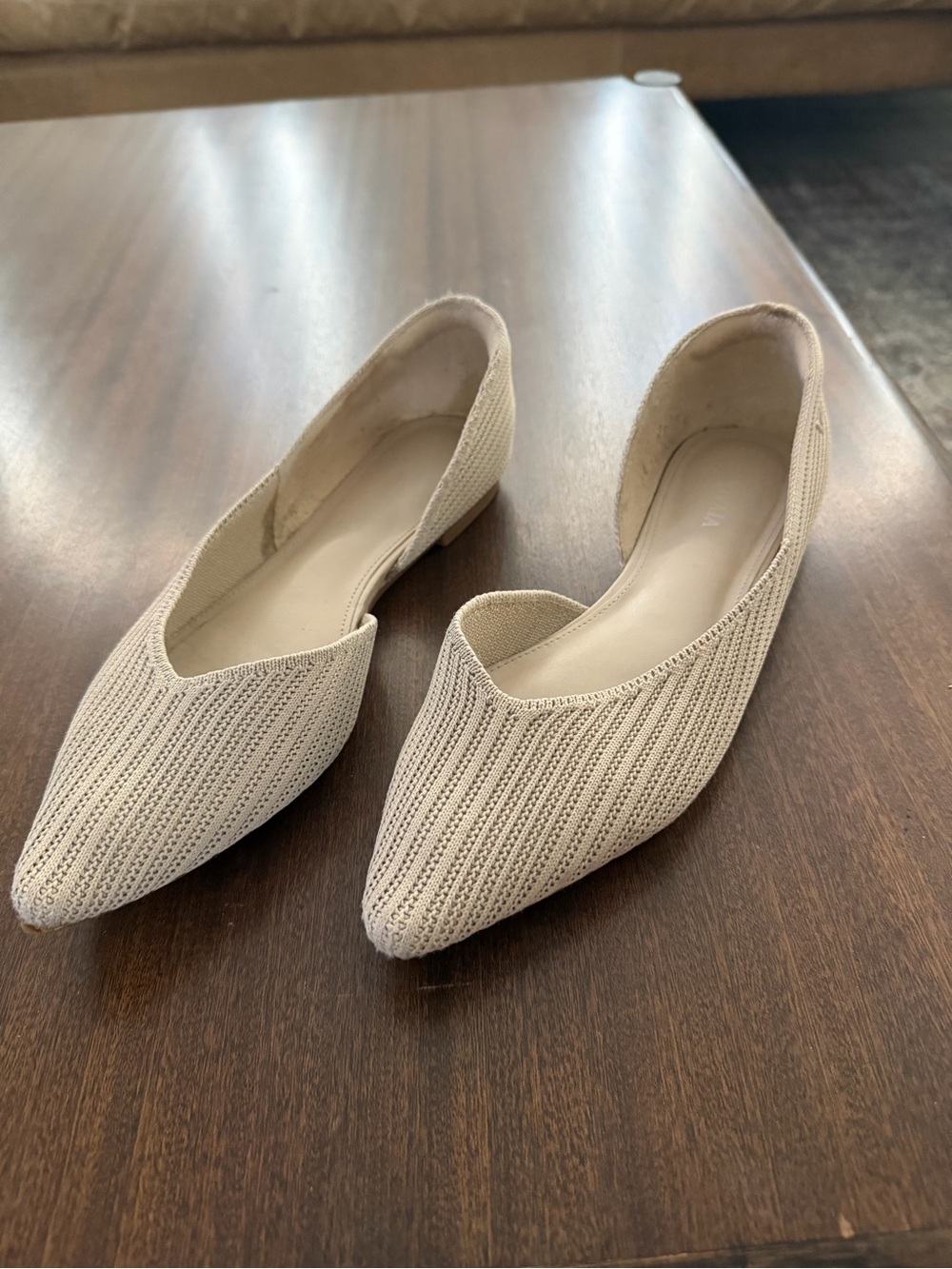 VIVAIA Amelia half D’Orsay pointed toe flat